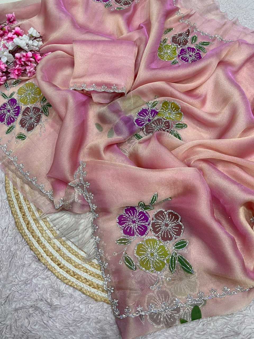 Harika Tissue Silk Printed Saree