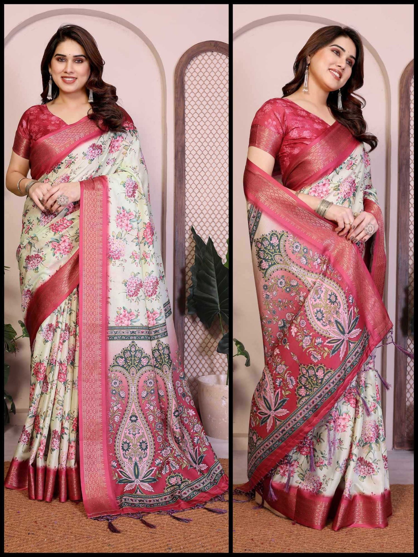 Soft Cotton Silk Printed Saree