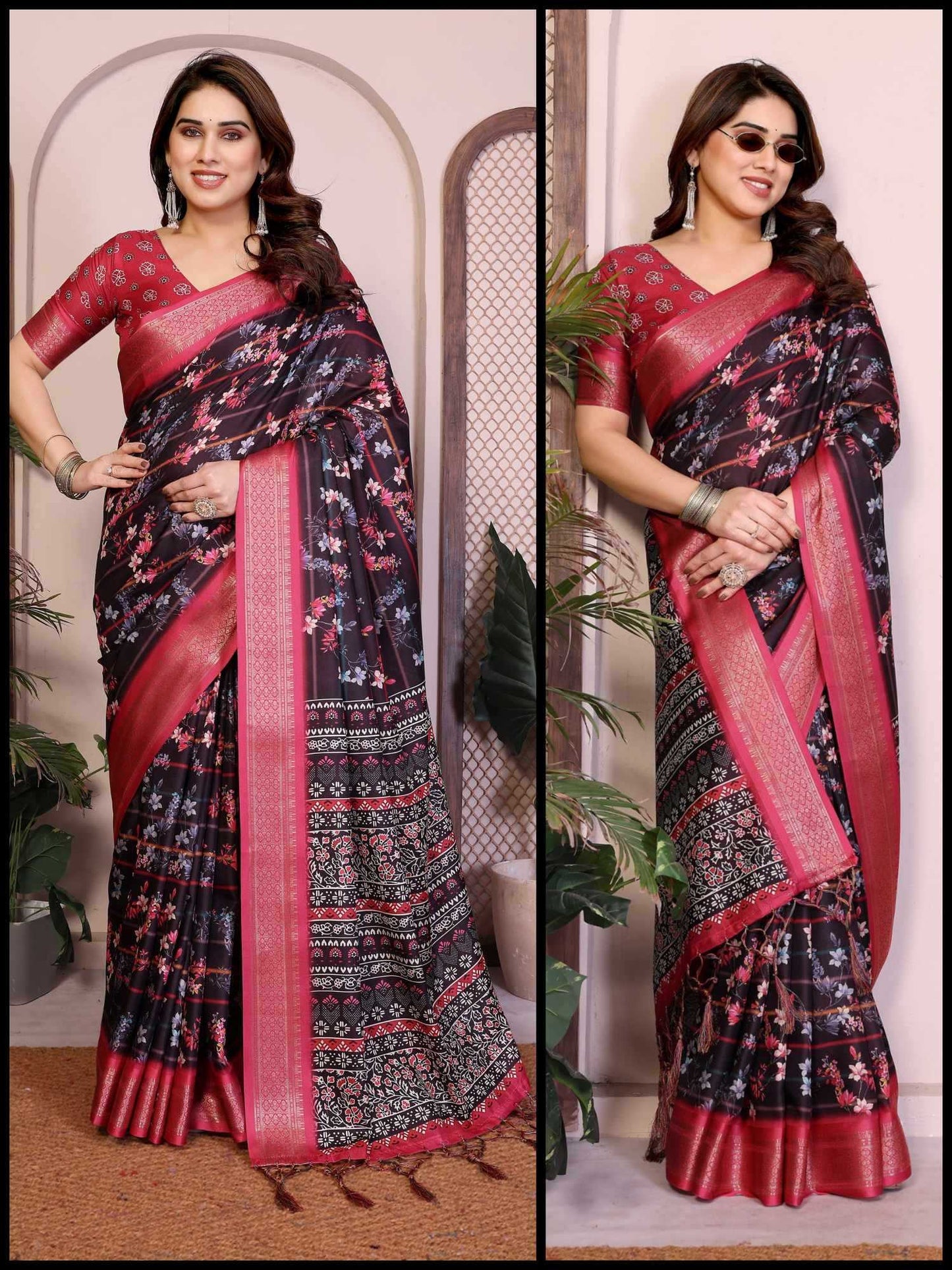 Soft Cotton Silk Printed Saree
