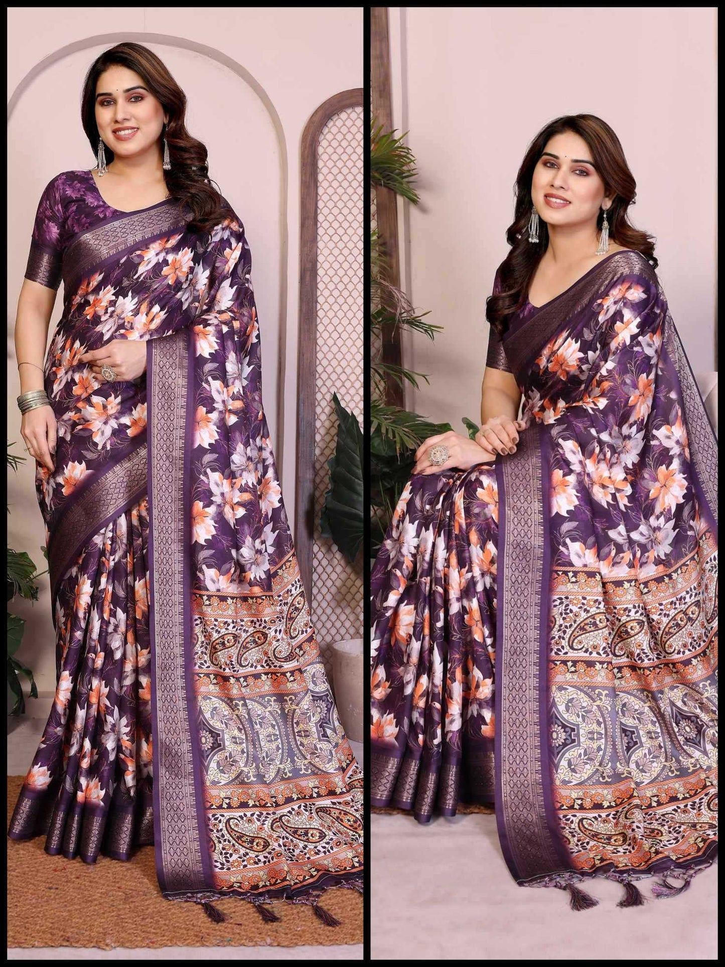 Soft Cotton Silk Printed Saree
