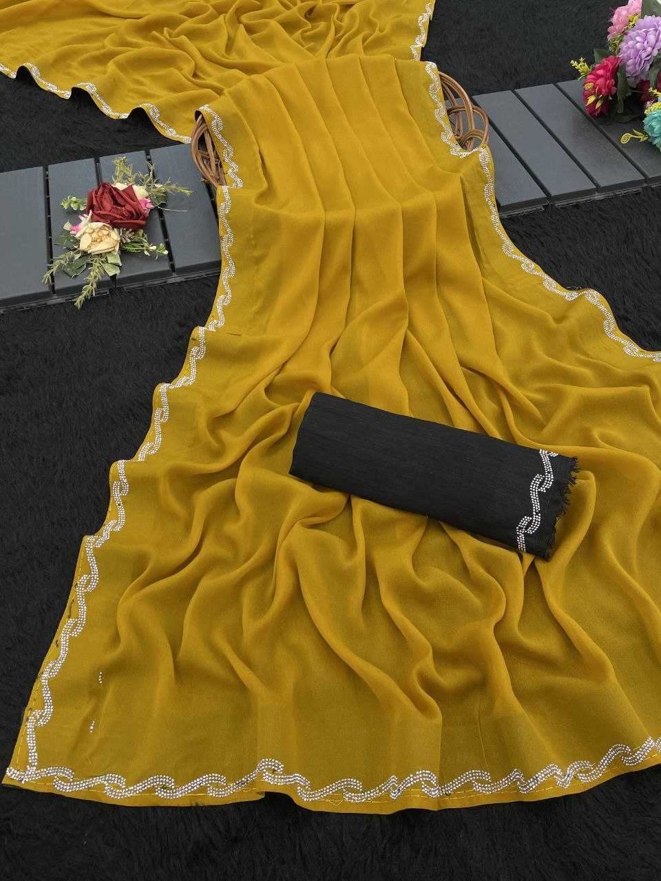 Georgette Traditional Silk Saree