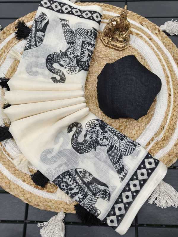 Elephant Handloom Silk Designer Saree