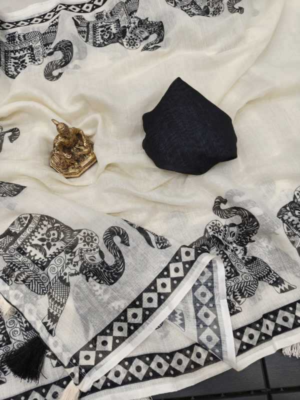 Elephant Handloom Silk Designer Saree