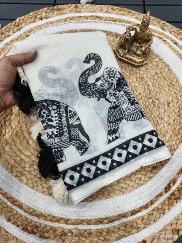 Elephant Handloom Silk Designer Saree