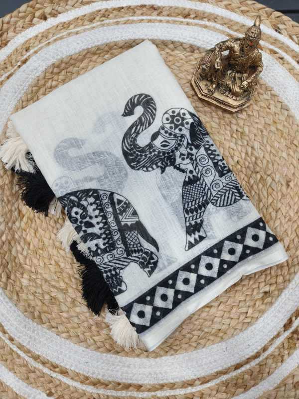 Elephant Handloom Silk Designer Saree