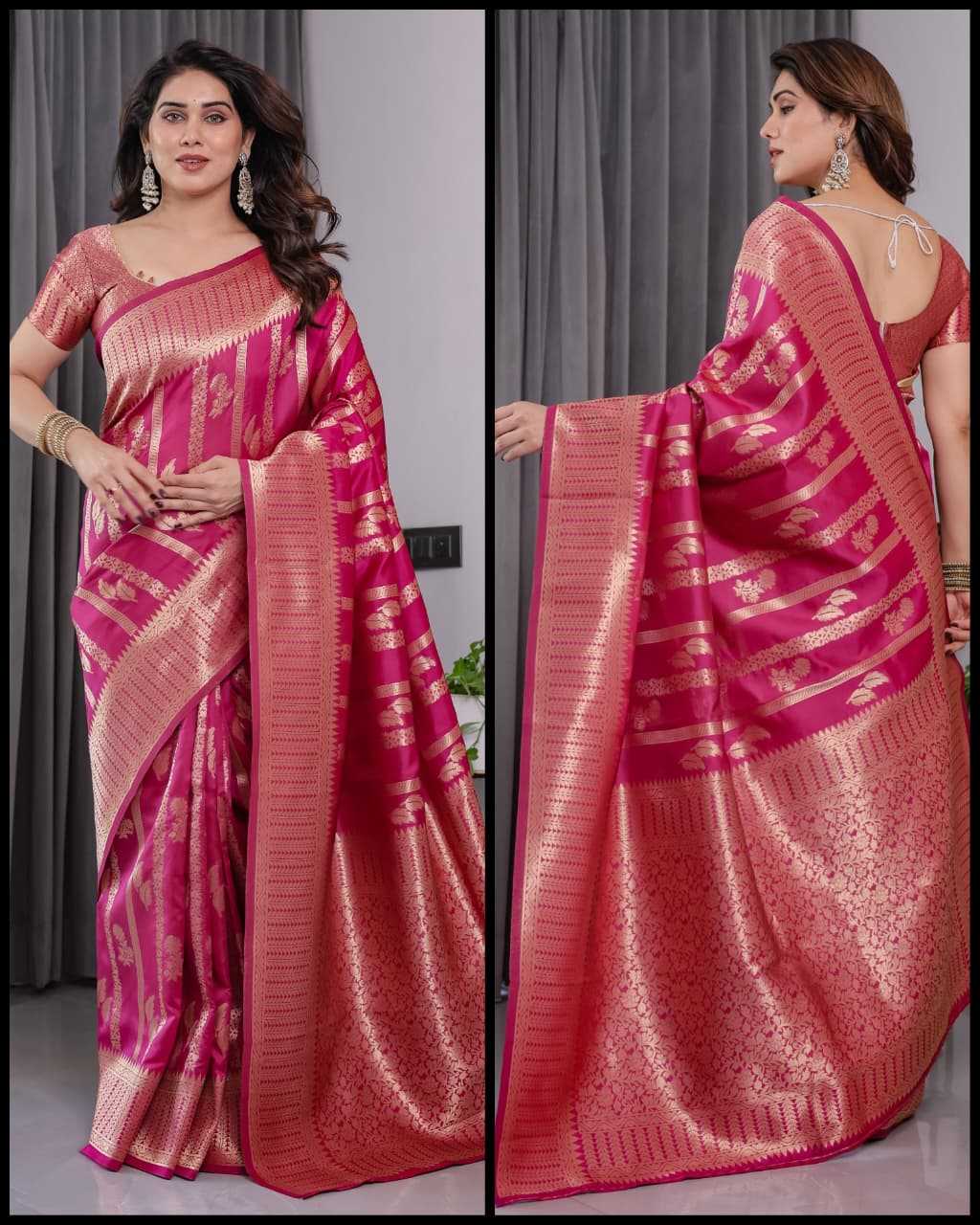 Banarasi Soft Silk Zari Border Saree