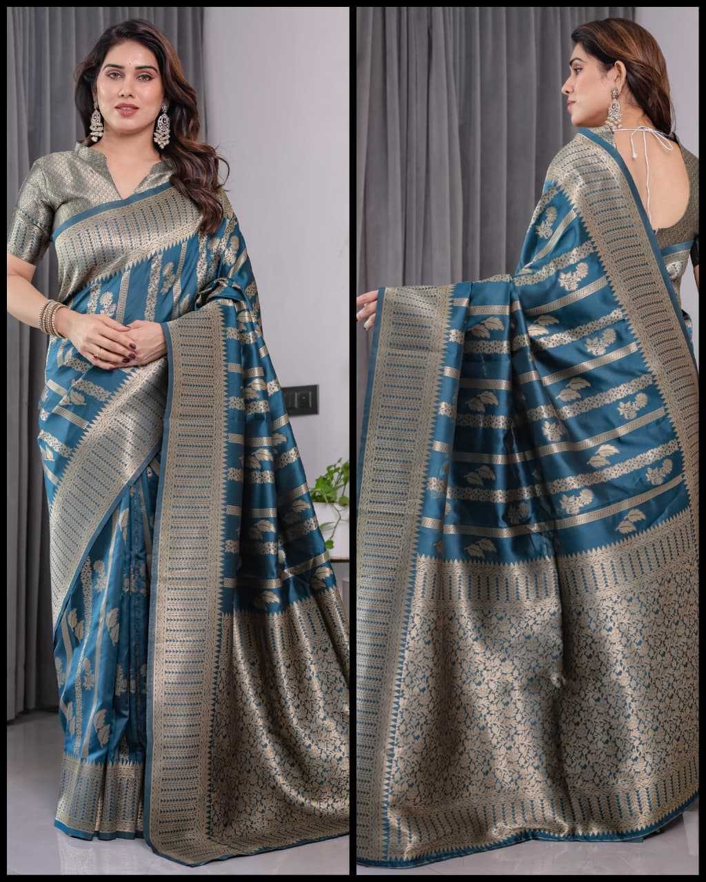 Banarasi Soft Silk Zari Border Saree
