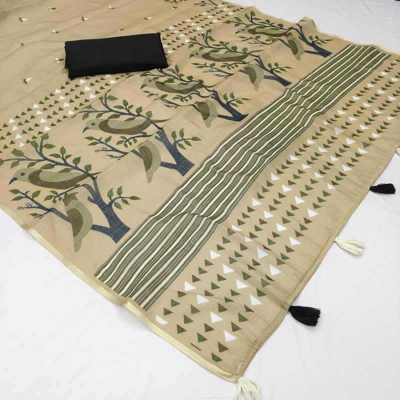Soft Cotton Designer Saree JT-142202