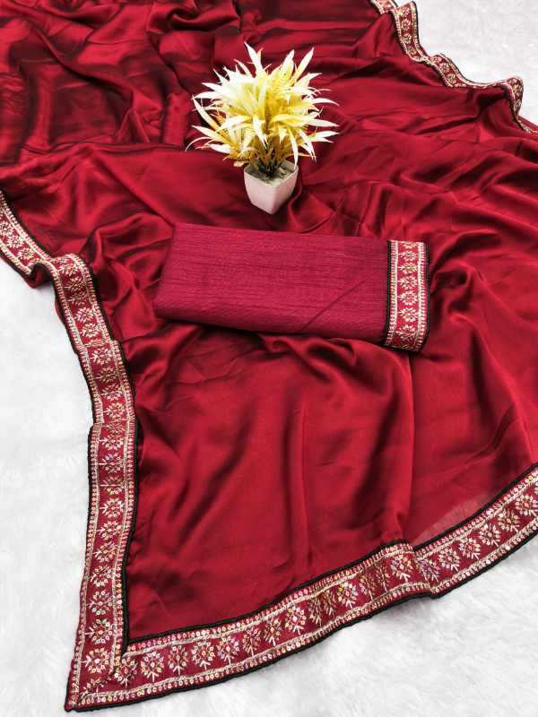 Sudha Rangoli Silk Sequence Saree