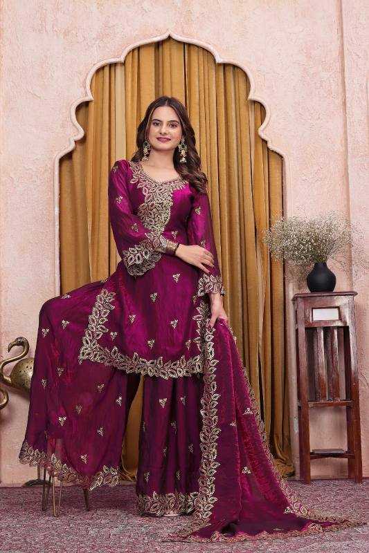 Silk Sharara Salwar Suit