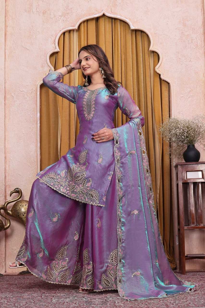 Silk Sharara Salwar Suit 146