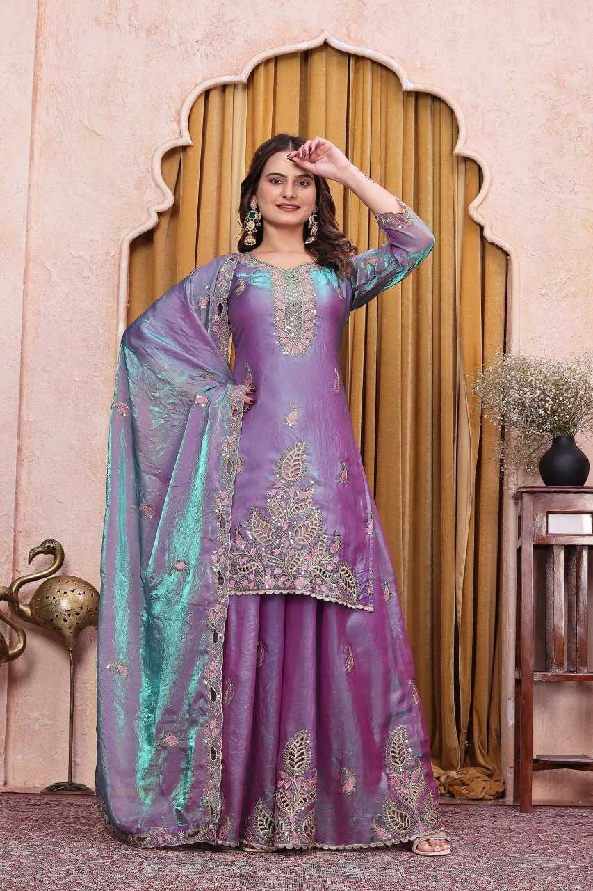 Silk Sharara Salwar Suit 146