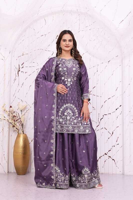 Chinon Sharara Salwar Suit 148