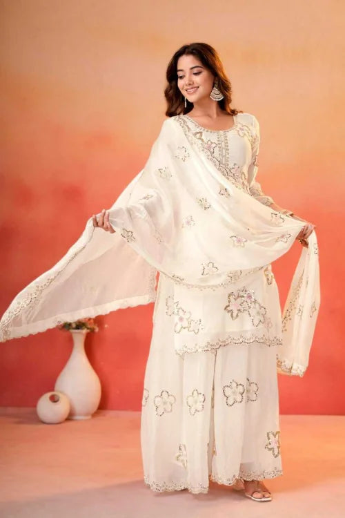 Silk Sharara Salwar Suit 150