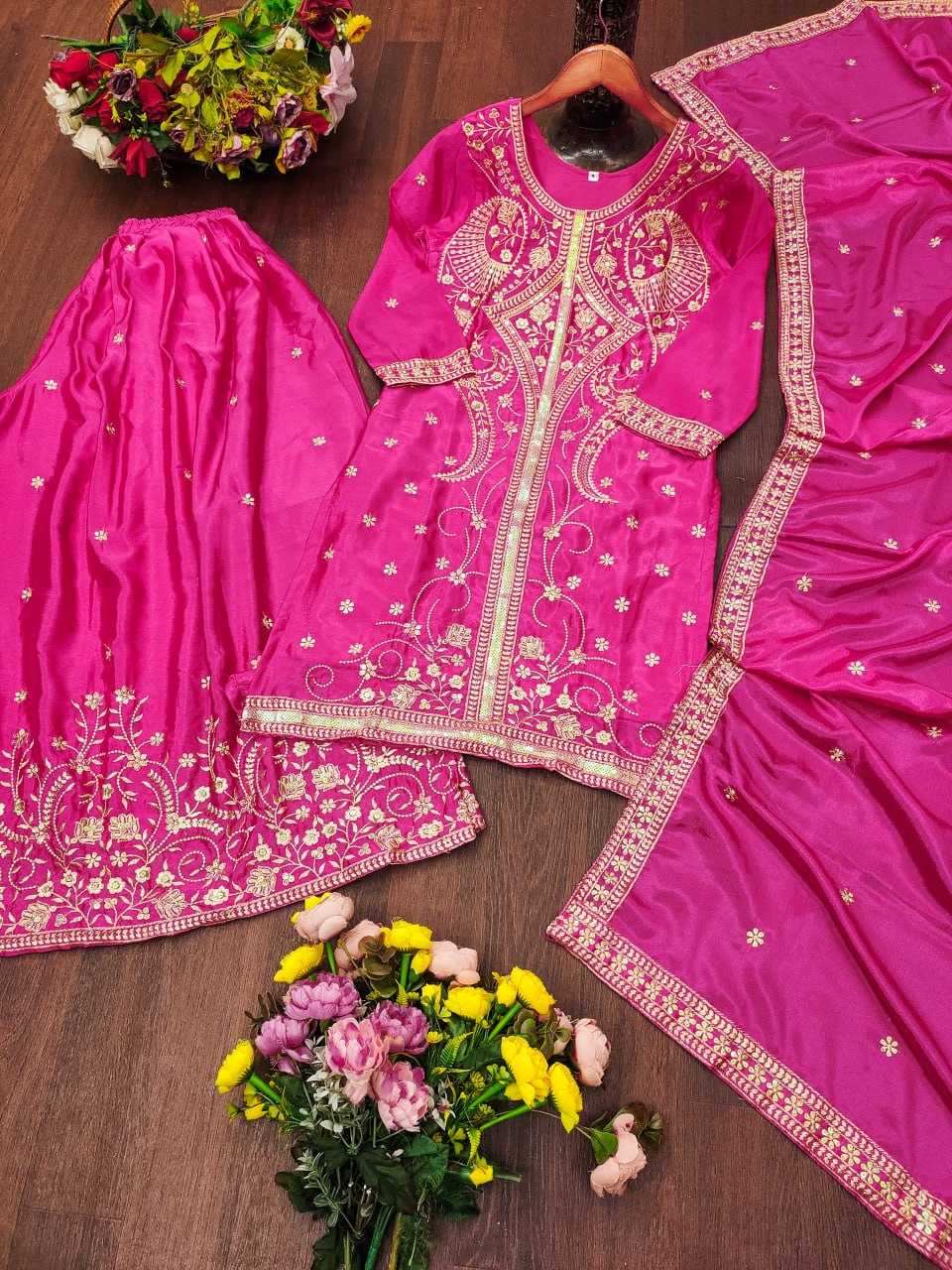 Chinon Sharara Salwar Suit 152