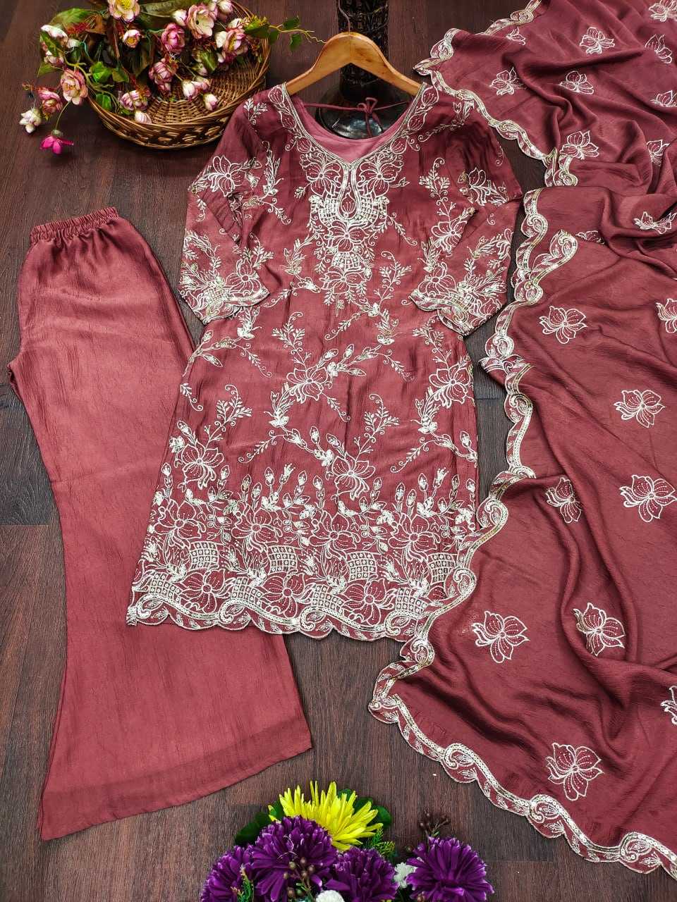 Rangoli Silk Embroidery Suit