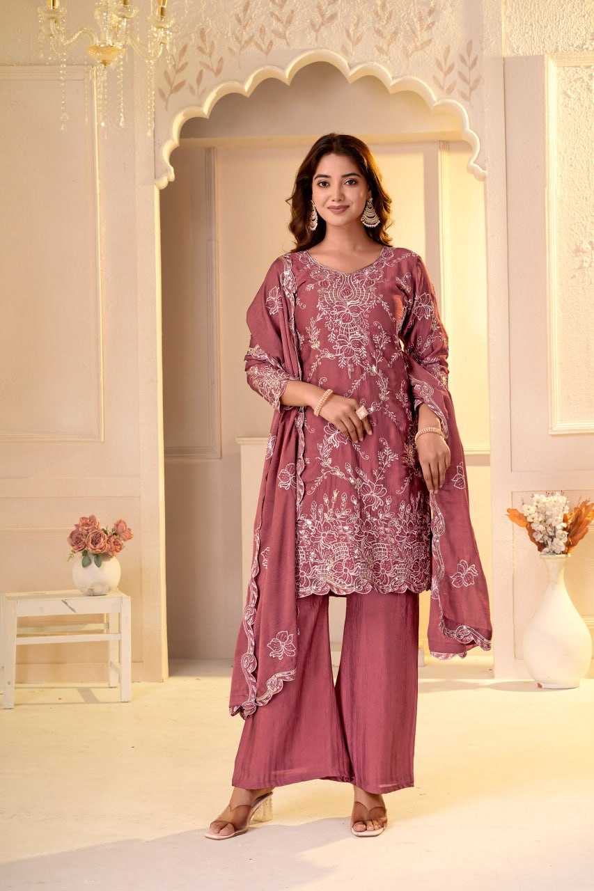 Rangoli Silk Embroidery Suit
