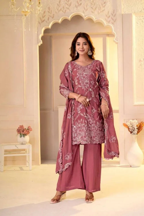 Rangoli Silk Embroidery Suit