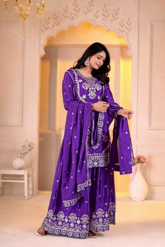 Chinon Sharara Salwar Suit 155