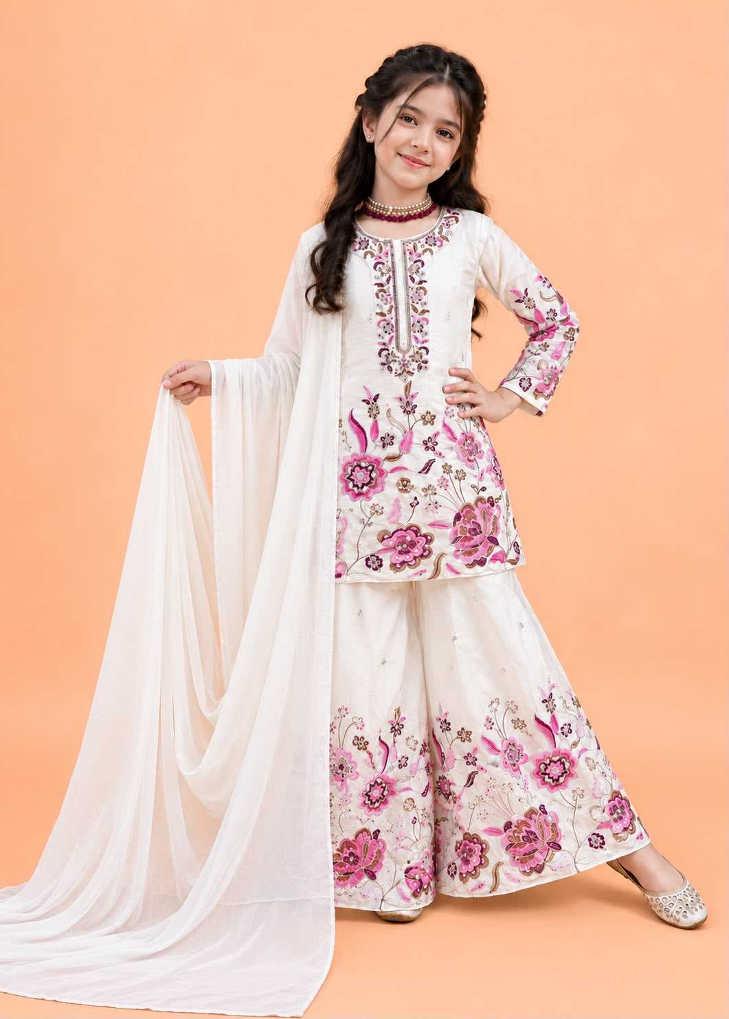 Heavy Chinnon Silk Kids Suit