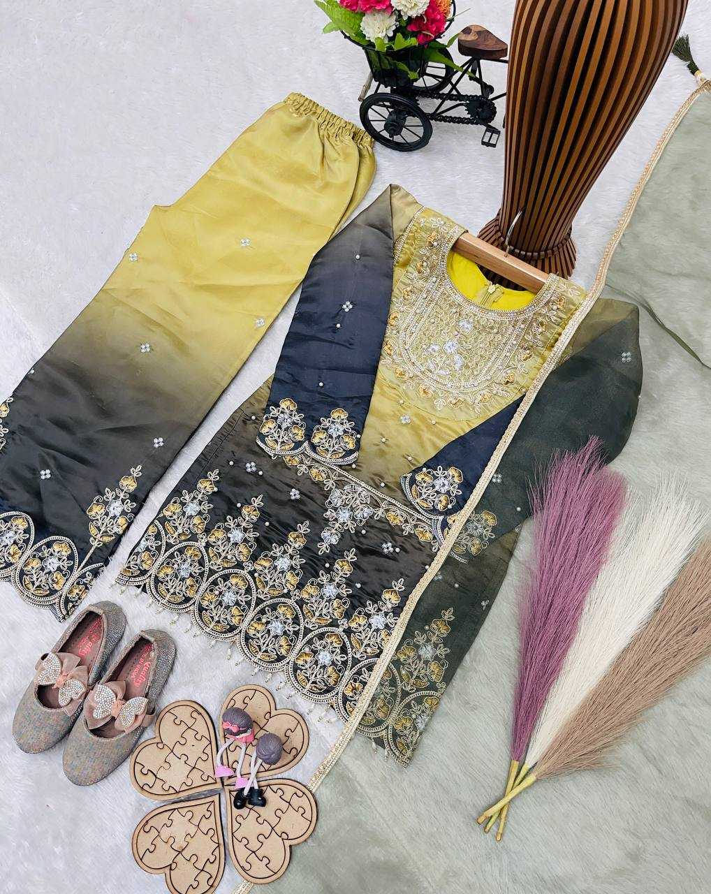 Heavy Silk Embroidered Frock