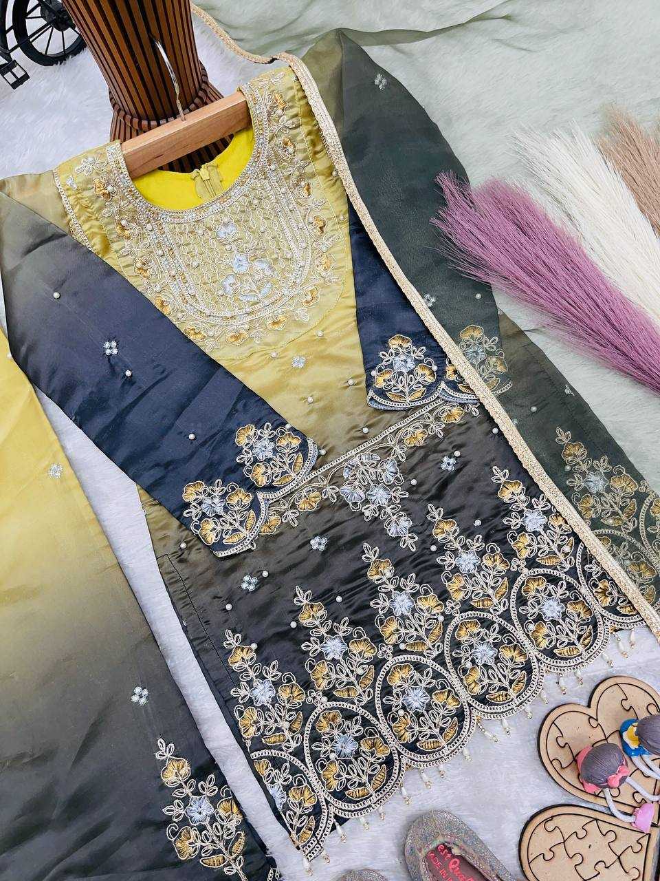 Heavy Silk Embroidered Frock