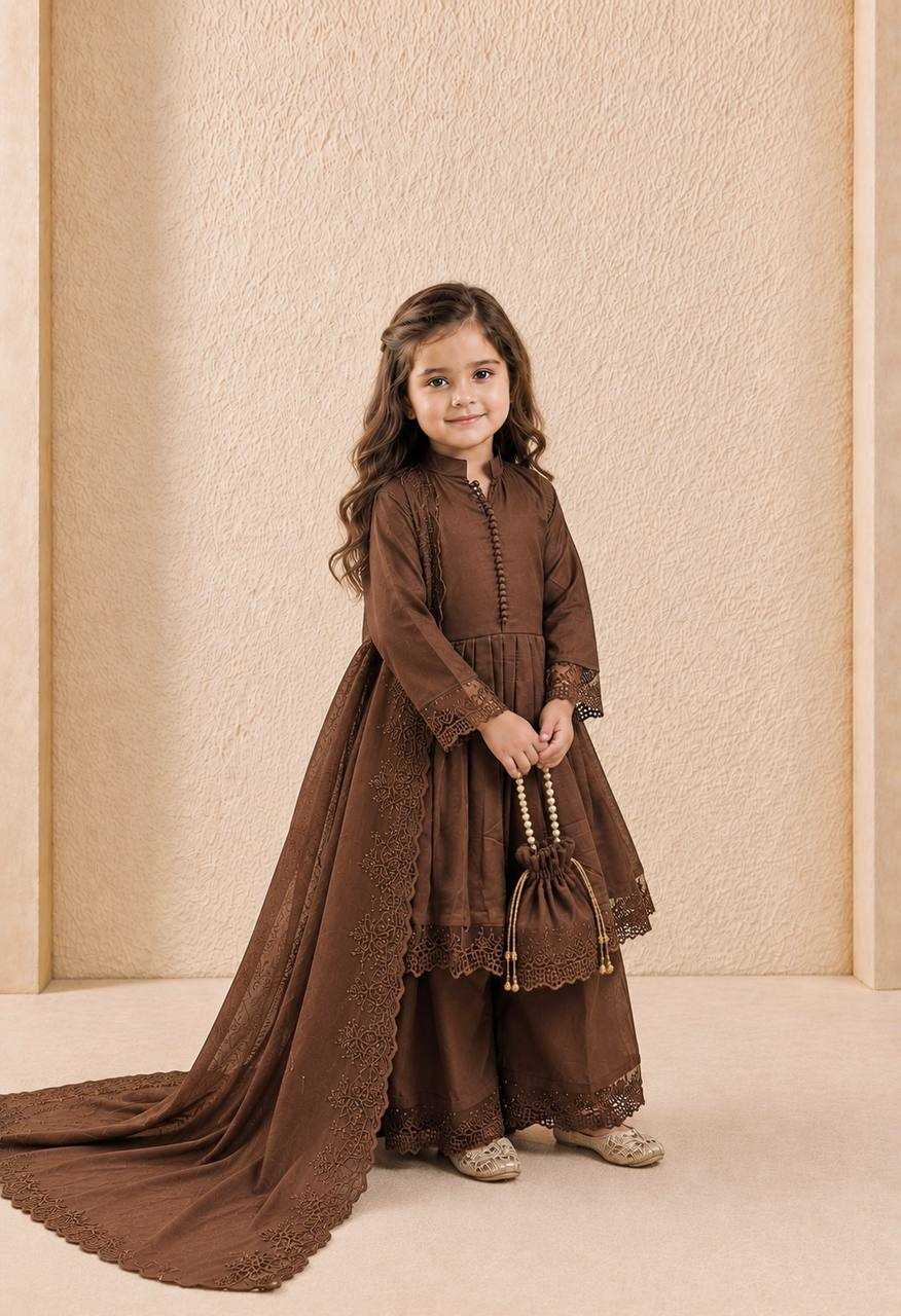 Heavy Roman Silk Kids Gown