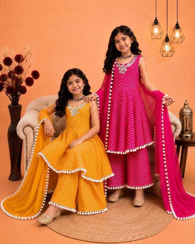 Faux Georgette Kids Gown