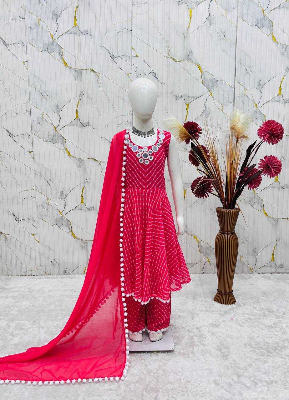 Faux Georgette Kids Gown