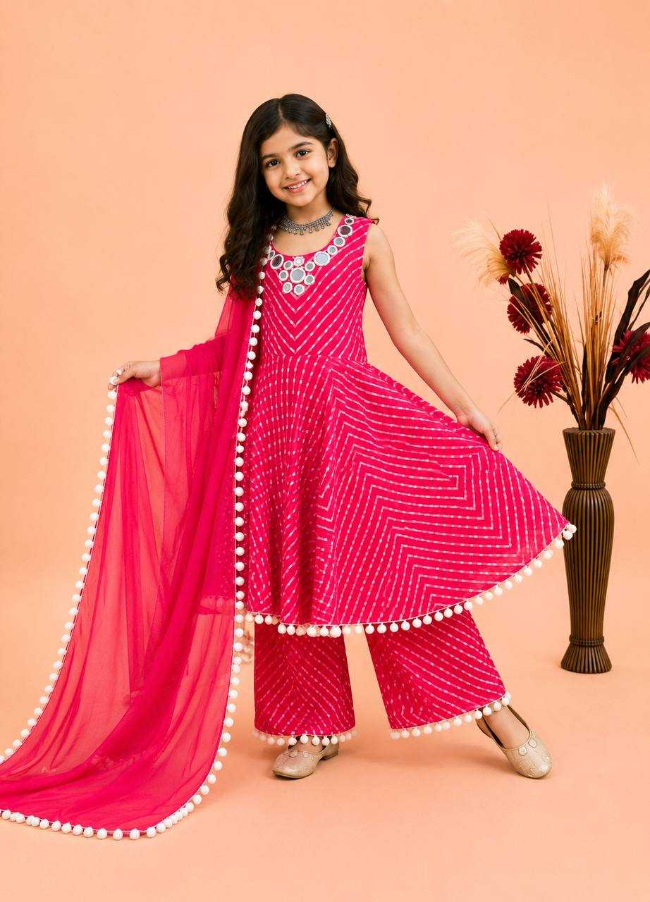 Faux Georgette Kids Gown