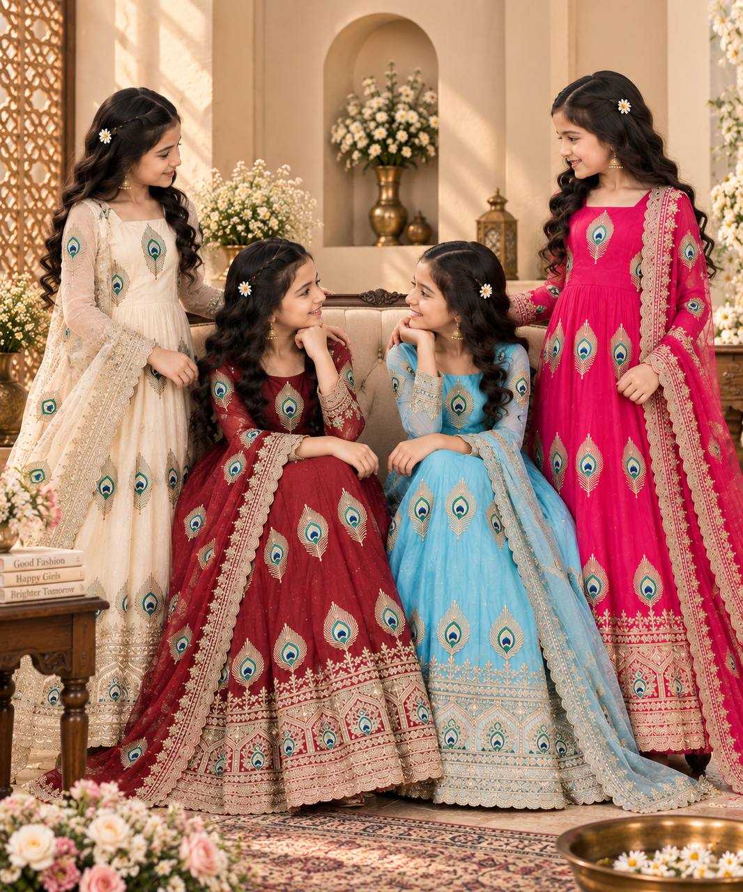 Heavy Silk Kids Gown