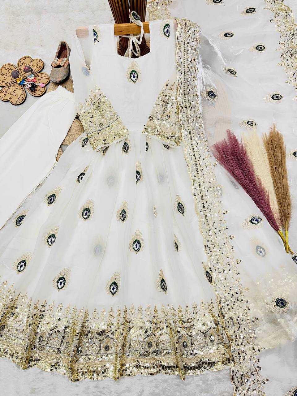 Heavy Silk Kids Gown