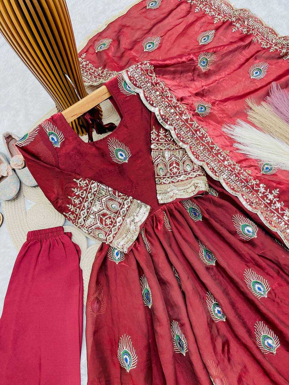 Heavy Silk Kids Gown