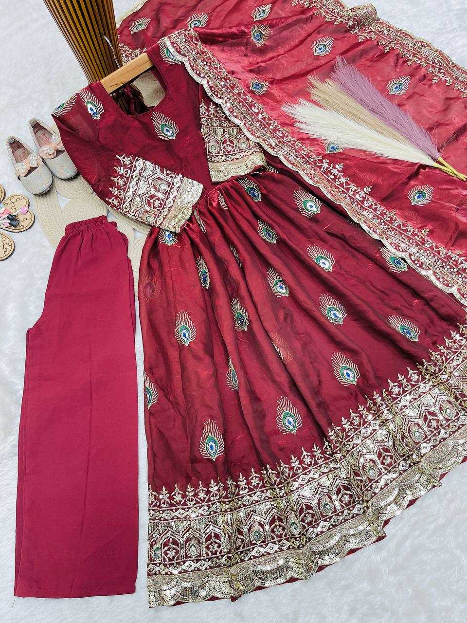 Heavy Silk Kids Gown