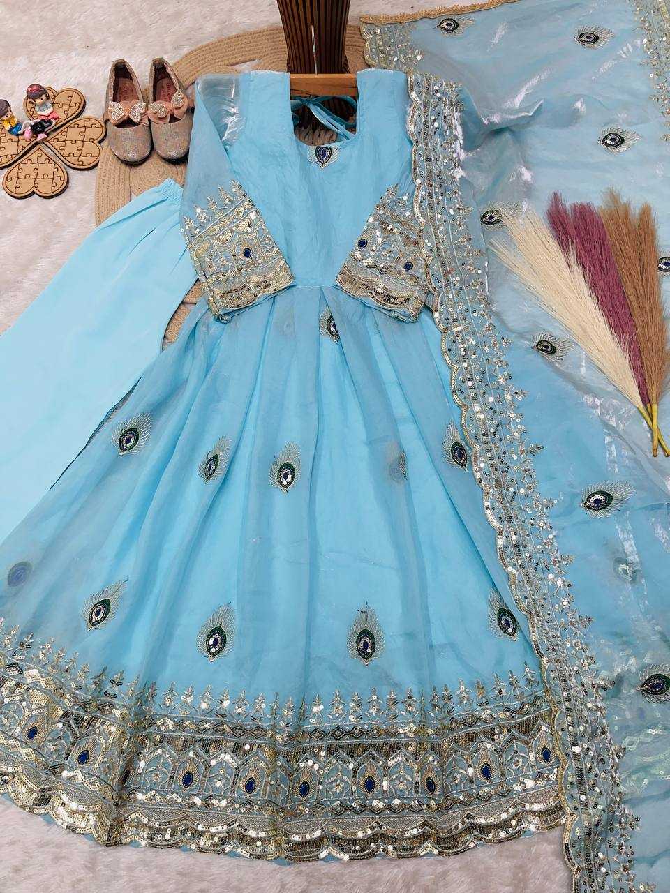 Heavy Silk Kids Gown