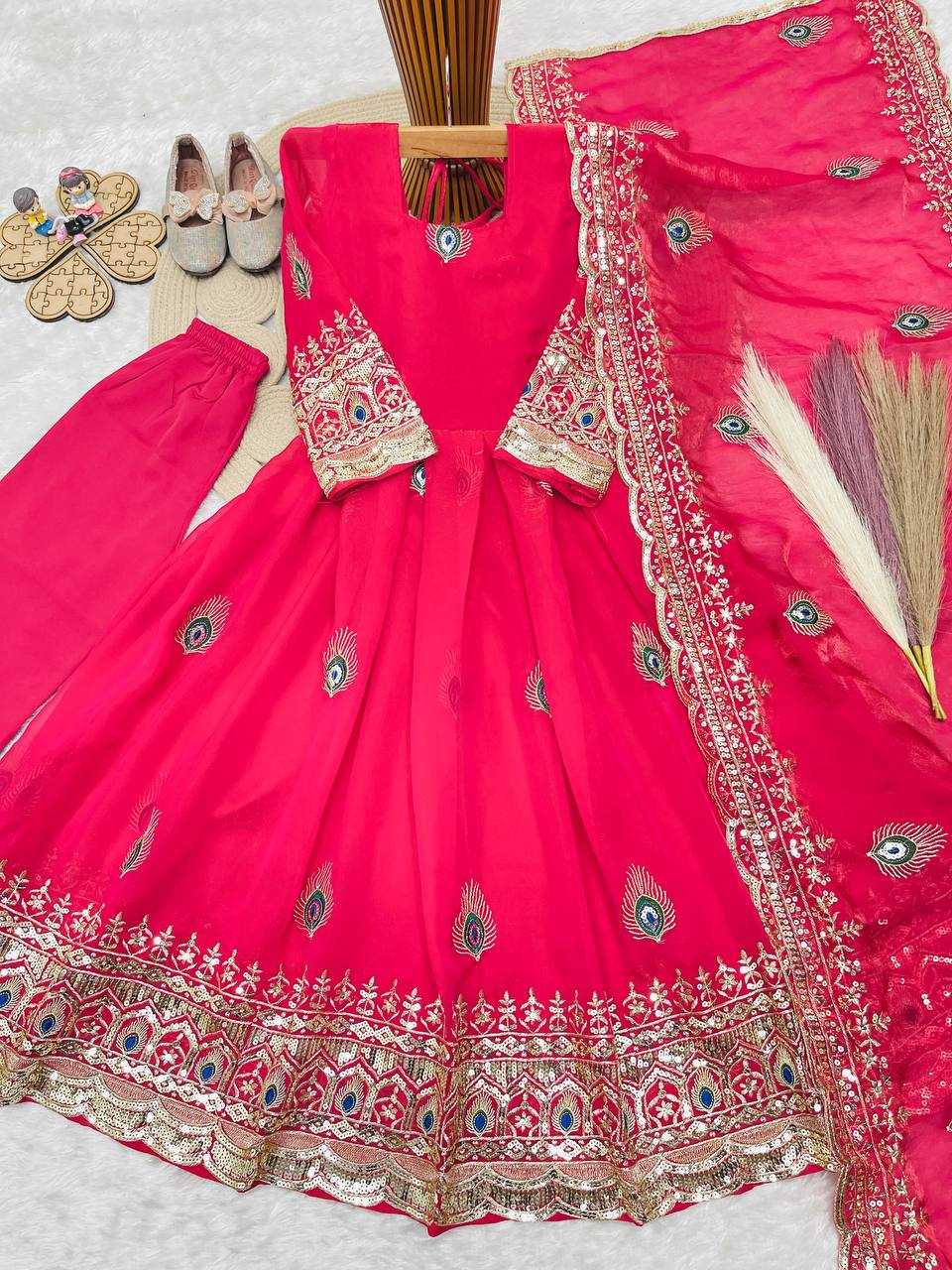 Heavy Silk Kids Gown