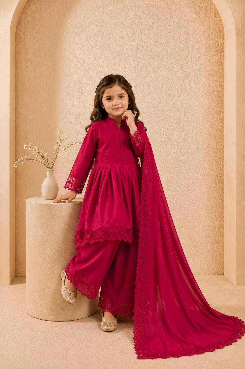 Heavy Roman Silk Kids Gown
