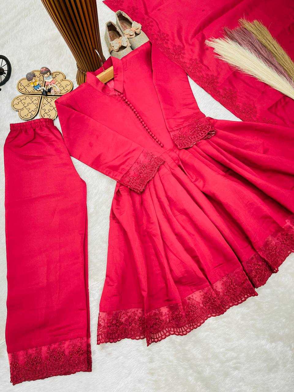 Heavy Roman Silk Kids Gown