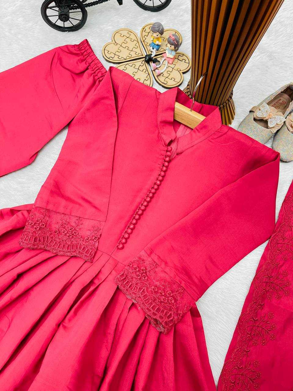 Heavy Roman Silk Kids Gown