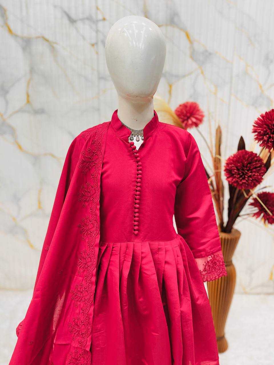 Heavy Roman Silk Kids Gown
