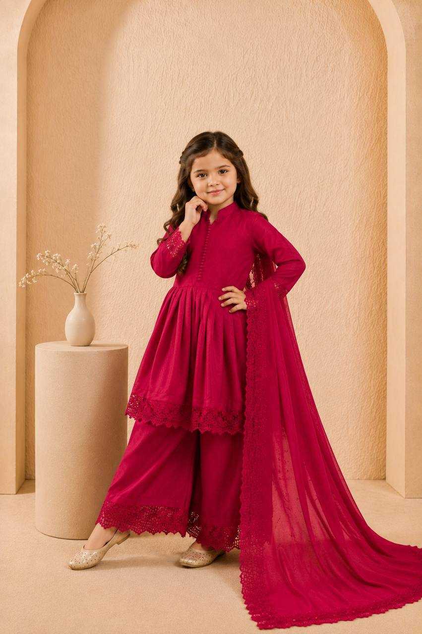 Heavy Roman Silk Kids Gown