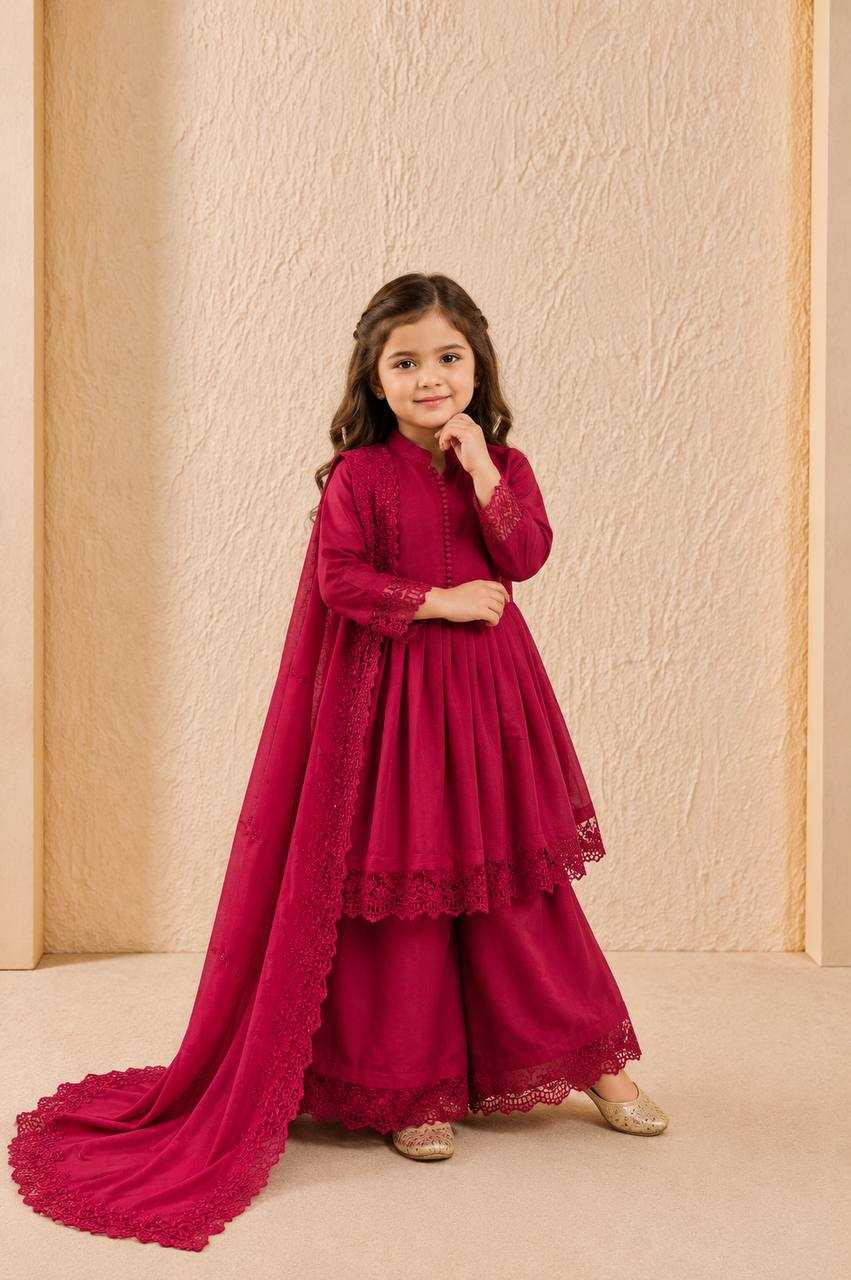 Heavy Roman Silk Kids Gown
