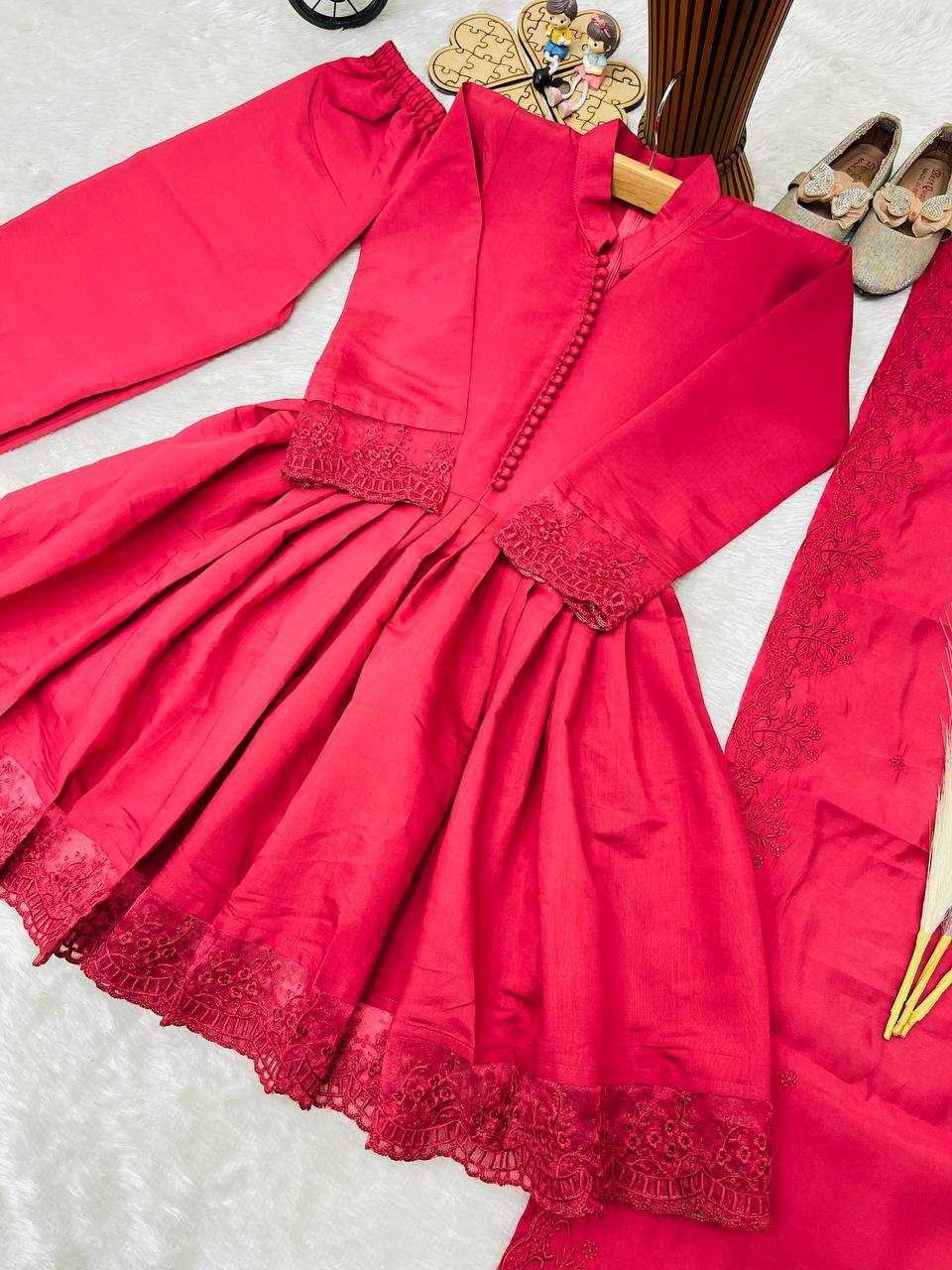 Heavy Roman Silk Kids Gown