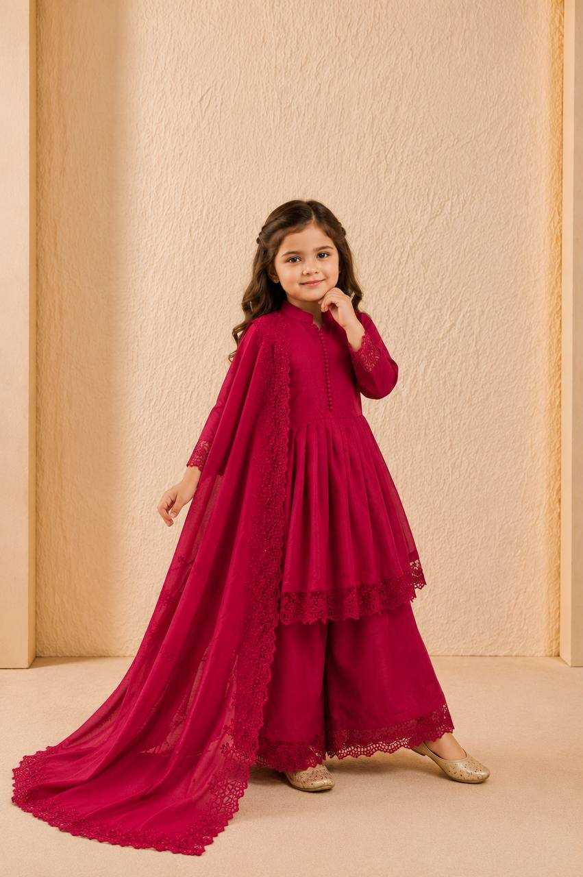 Heavy Roman Silk Kids Gown