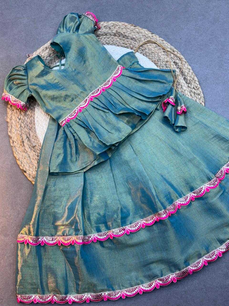 Soft Silk Kids Lehenga