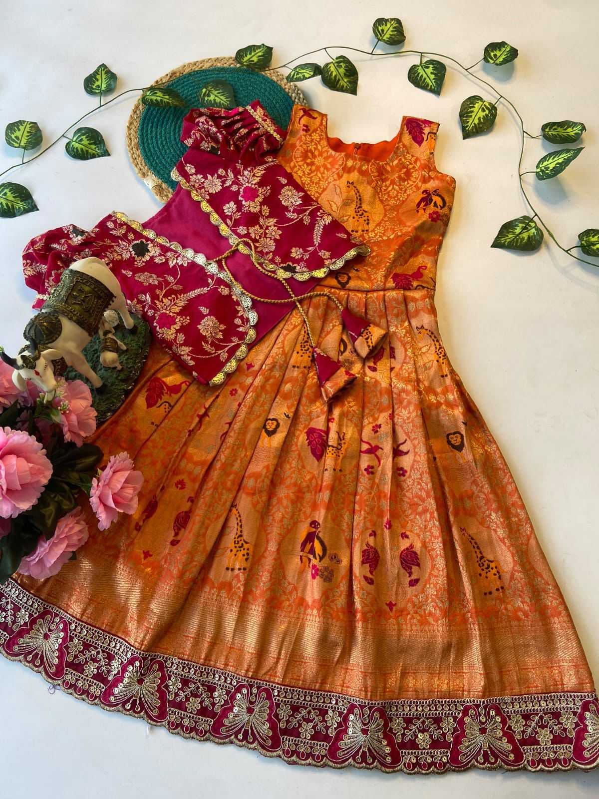 Dola Silk Kids Gown