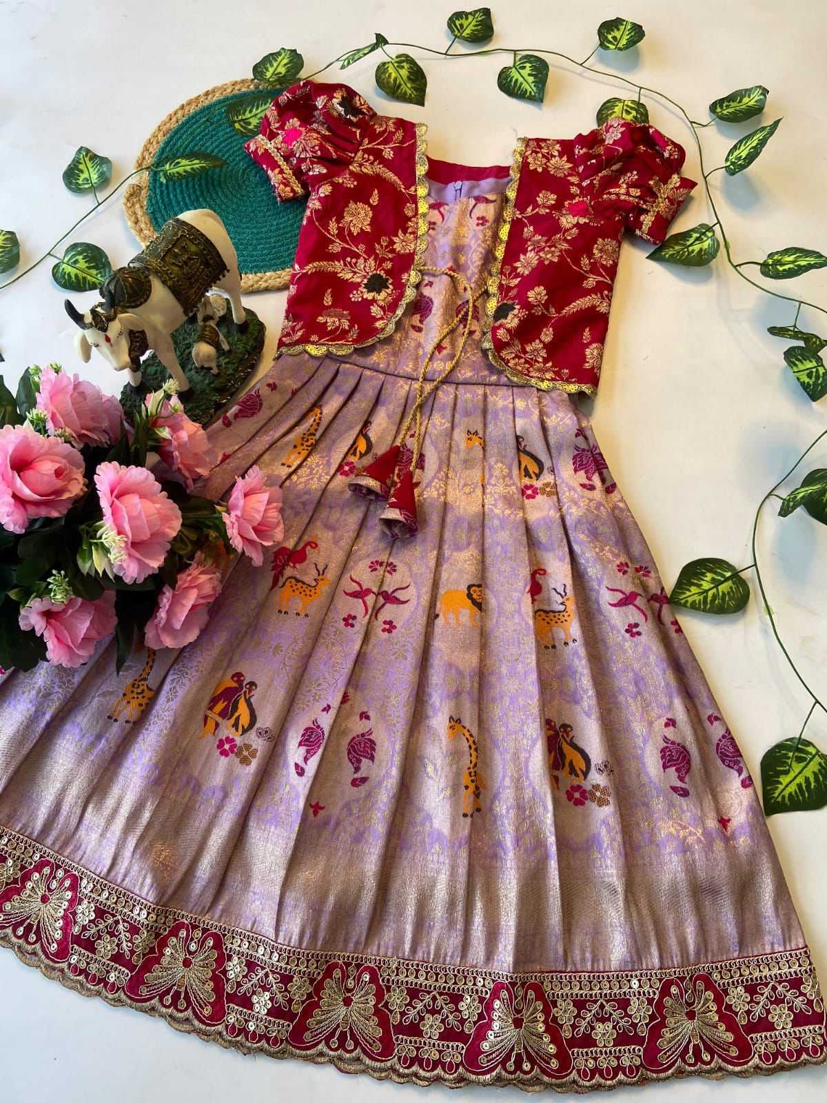 Dola Silk Kids Gown