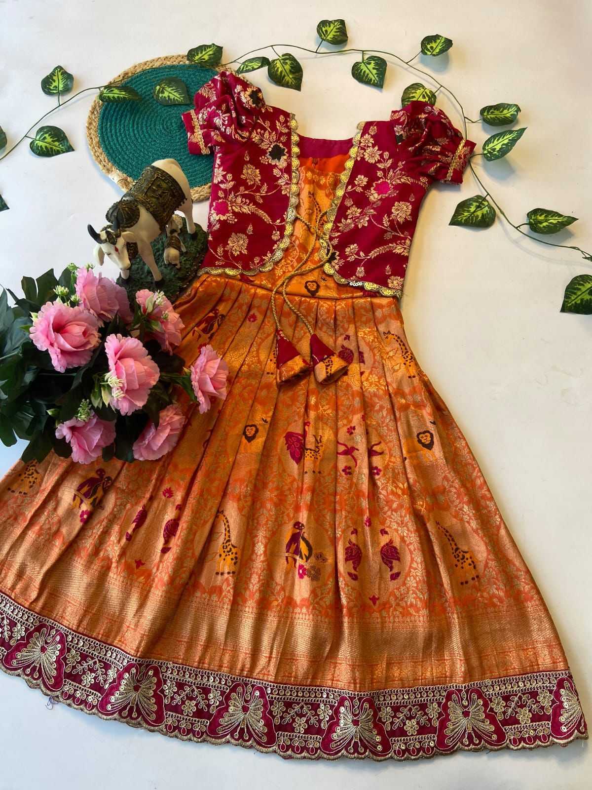 Dola Silk Kids Gown