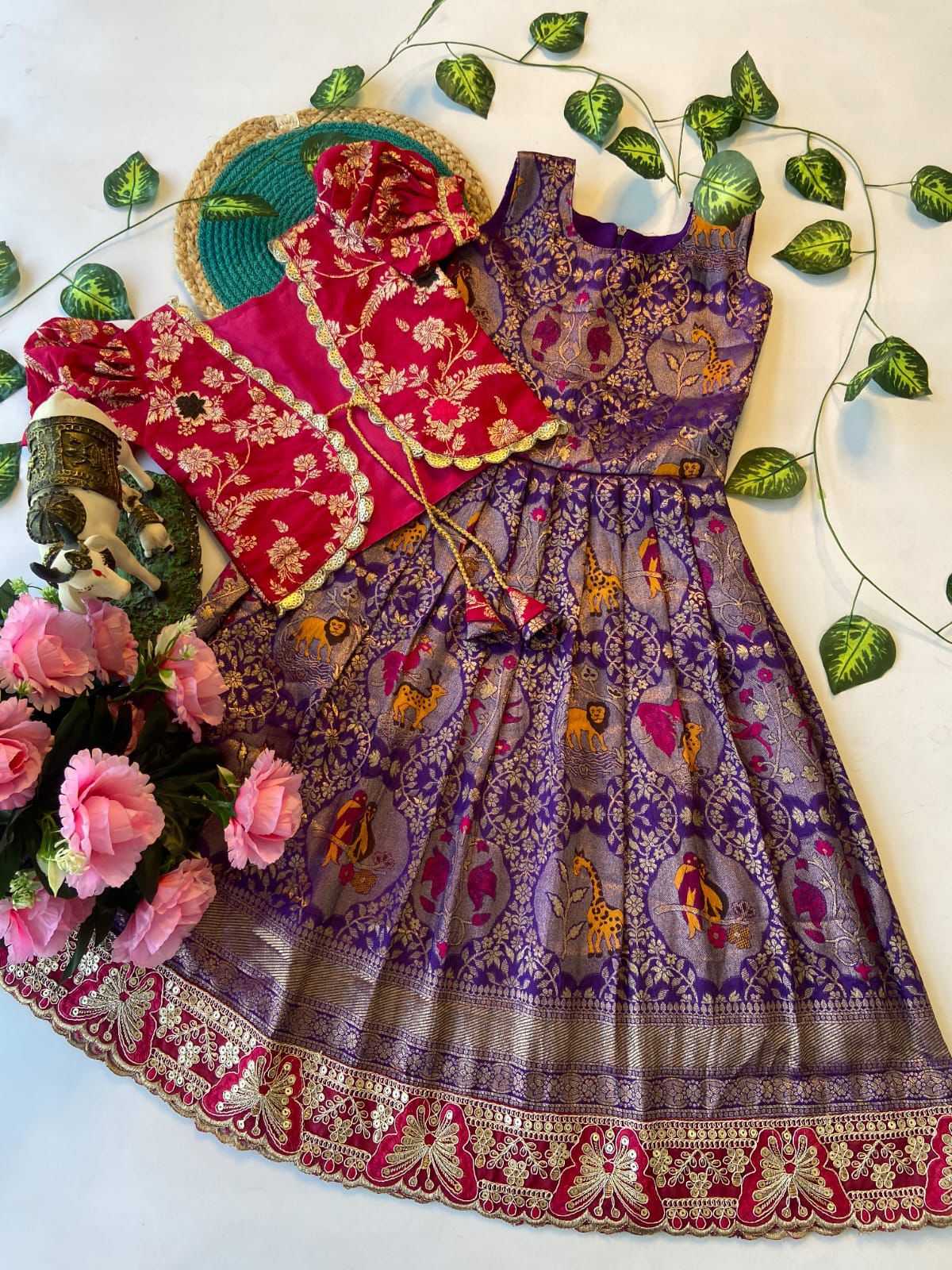 Dola Silk Kids Gown