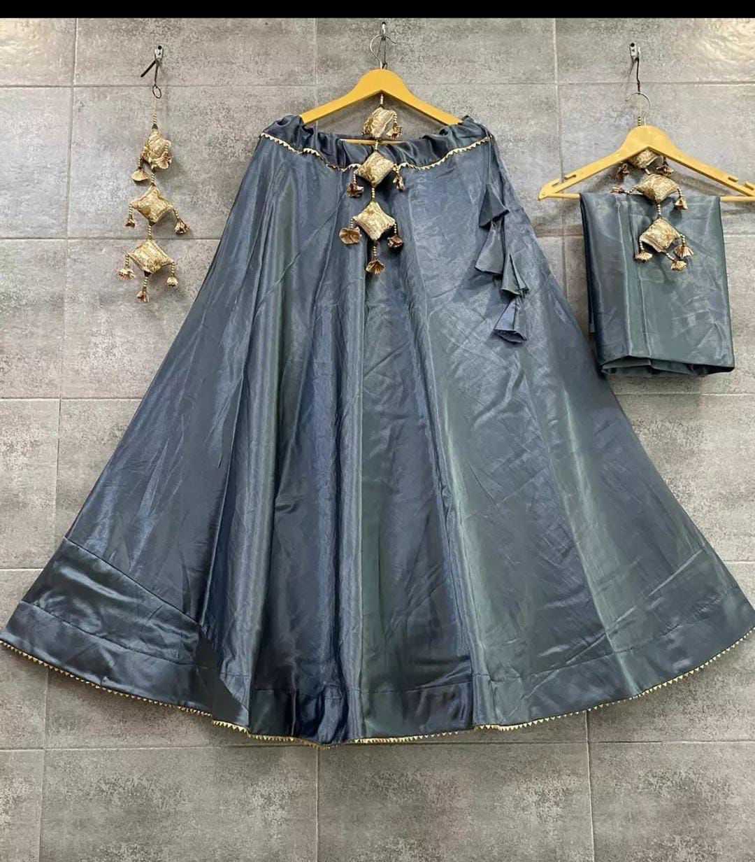 Gajji Silk Rajwada Lehenga